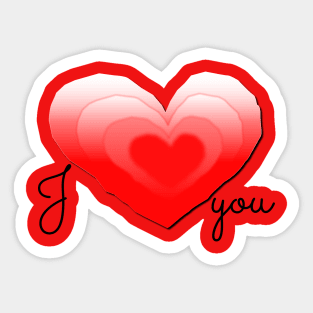 Give your heart to your loved one Sticker